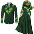 thumbnail image 3 of BAZINRICHE African Clothes for Couple African Clothing for Lovers Man's Woman's Long Party Maxi Dress, 3 of 3