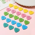 thumbnail image 3 of Pebbuoy 20Pcs Heart Charms Tags Colorful Love Acrylic Valentine Day Pendant Charm Keychains Necklace Earring Pendant DIY Jewelry Crafts Supplies, 3 of 7