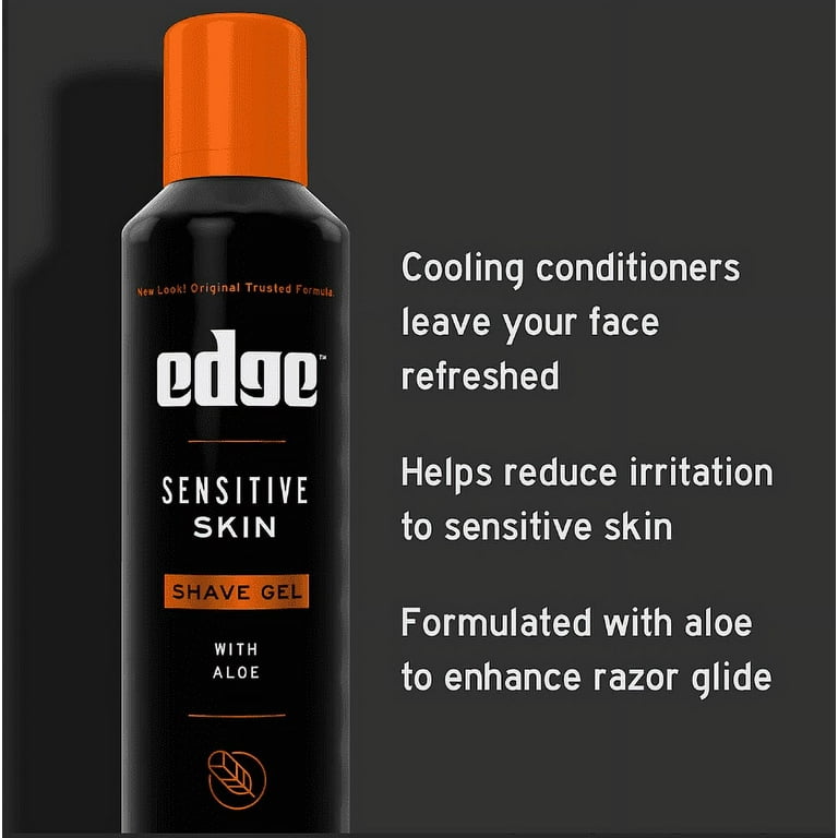 Edge Sensitive Skin Shave Gel, 9.5 oz, Moisturizing with Aloe +
