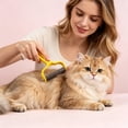 thumbnail image 4 of 1Pcs Double Sided Dematting Comb for Cats & Dogs, Undercoat Rake, Deshedding Grooming Tool, Gentle Matt Remover Detangler for Long Thicks Haired Pets, Pet Grooming Brush, 6In (Black), 4 of 9