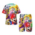 thumbnail image 1 of Yiaed Mario pour Ensemble de Pyjamas à Manches Courtes pour Enfants, Ensemble d'Été pour Enfants Col Rond Ensemble de Pyjamas 2 Pcs Vêtements pour Tout-Petits Garçons & Filles-Petit, 1 of 6