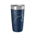 thumbnail image 1 of Lake Taneycomo Map Tumbler Travel Mug Insulated Laser Engraved Coffee Cup Branson Missouri 20 oz Navy Blue, 1 of 1