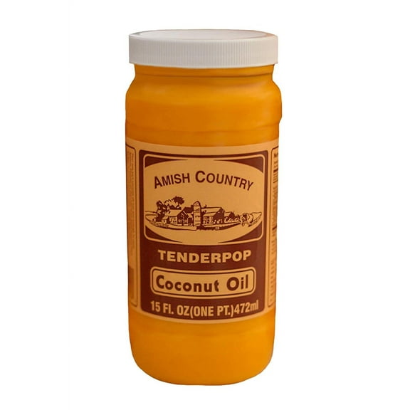 Amish Country Popcorn | Coconut Oil - 15 oz | Old Fashioned, Non-GMO and Gluten Free