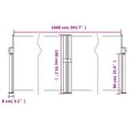 thumbnail image 4 of vidaXL Retractable Side Awning Anthracite 140x1000 cm, 4 of 5