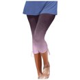 thumbnail image 1 of Leggings for Women Butt Lift High Waisted Tummy Control Fashion Casual Gradient Ramp Print Side Drawstring Stretchy Elastic Waist Capri Buttery Soft Bell Bottom Palazzo, 1 of 5