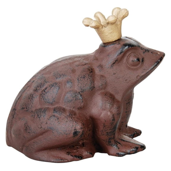 Esschert Design Small Frog Prince Statue – Whimsical Garden & Indoor Decor (TT10)