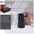 thumbnail image 4 of NICEXMAS Nordic Style Insulated Glass Water Kettle with Wooden Handle, Black, 4 Cup Capacity for Home Use, 4 of 8