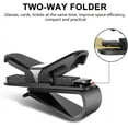 thumbnail image 7 of Glasses Holder for Car Sun Visor, 2 Pack Sunglasses Holder Clip Hanger Eyeglasses Mount for Car, Double-Ends Clip and 180° Rotational Car Glasses Holder with Ticket Card Clip, 7 of 7