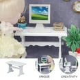 thumbnail image 2 of OGITUDE 1pc Decorative Mini Study Table Mini Computer Desk Mini Computer Table, 2 of 6