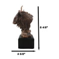 thumbnail image 4 of Wildlife Bovidae Gnu Wildebeest Bull Bust Bronze Electroplated Resin Figurine, 4 of 9