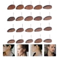 thumbnail image 3 of Miangastore 20pcs Wood Stud Earring Posts Wooden Flat Earring Pin Studs DIY Earring Posts, 3 of 9