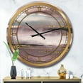thumbnail image 2 of DesignArt Purple Glam Storm IV Large Wall Clock, 2 of 2
