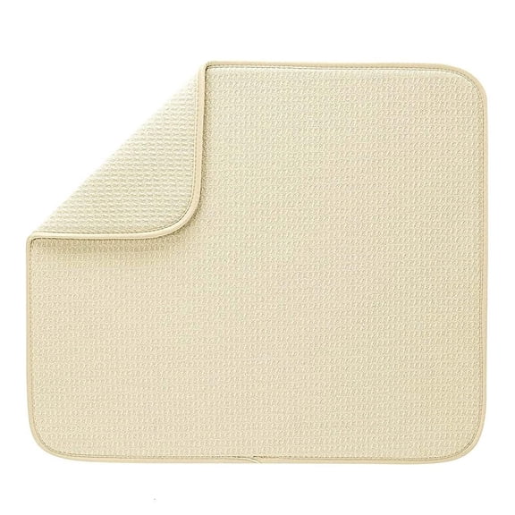 Necvior Microfiber Dish Drying Mats for Dishes Large Absorbent Sink Drain Mat-Reversible