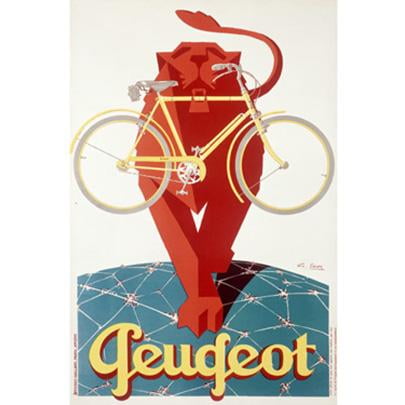 Peugeot Bicycle - ArteHouse Fine Art Print