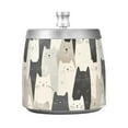 thumbnail image 7 of Yayeee Ashtray with Lid for Cigarette Smokeless Stainless Steel Home Ash Holder, White Cute Cats, 7 of 7