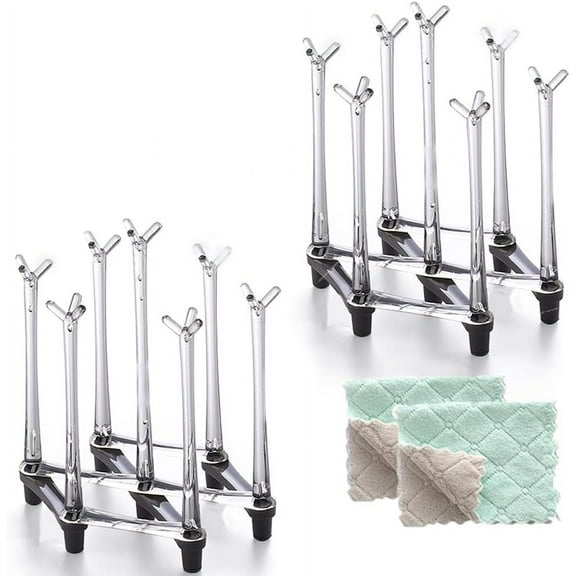Telescopic cup drying rack, water cup and sports water bottle draining rack, plastic bag dryer, anti-slip bottom