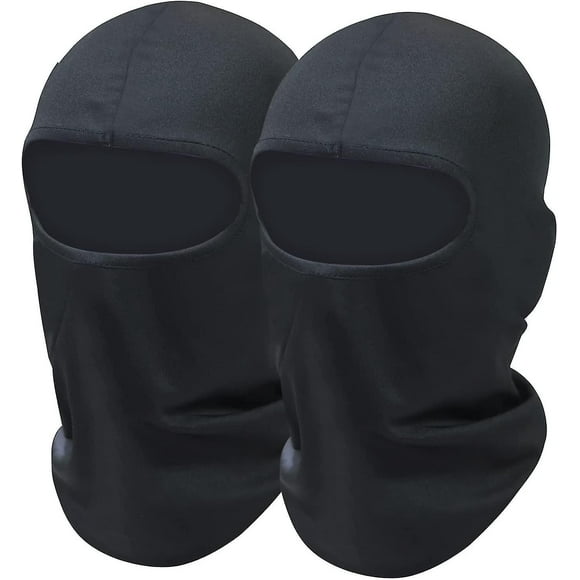 2 Pack Black Ski Mask Uv Protection Lightweight Shiesty Mask Balaclava Face Mask Men Women Motorcycling
