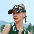 thumbnail image 6 of Daiia Sloth with Donuts Pattern Sport Sun Visor Hats Visor Cap Adjustable Empty Top Baseball Cap Cotton Ball Caps for Women and Men, 6 of 8