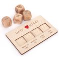 thumbnail image 1 of Juego de dados de madera para una cita, ideas para una cita, dados para llevar para una cita romántica, 1 of 9