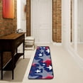 thumbnail image 3 of SKYSONIC American National Symbol Stars Runner Rug with Rubber Backing, United States Patriotic Non Slip Entryway Rug Runner Washable Soft Area Rug Carpet for Hallway Bedroom Kitchen Decor,2'x6', 3 of 6