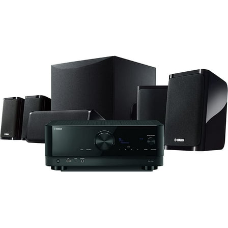 Restored Yamaha YHT-5960U Home Theater System with 8K HDMI and MusicCast(Refurbished)