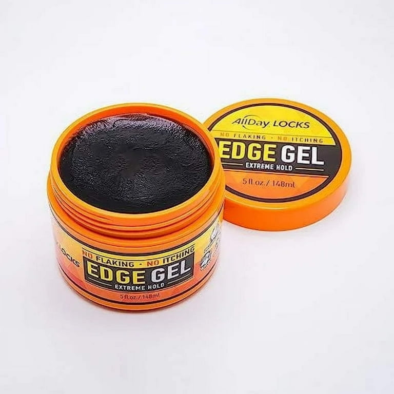All Day Locks Extreme Hold Edge Gel - 10oz for Slick Hair Sheen