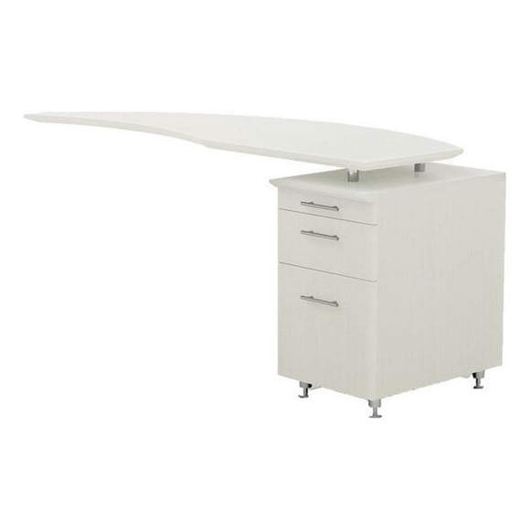 Mayline Medina Series 63" Curved Desk Return with Right Pedestal