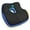 Black&blue, variant on Car Seat Cushion, Ergonomic Memory Foam Car Cushion for Sciatica Pain Relief, Larger Driving Seat Pillow for Short Drivers on Long Drives - Butt Pillow for Truck, Office, Wheelchair - Black&Gray
