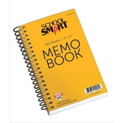 School Smart Side Opening Memo Notebook, 3 x 5 Inches, 100 Sheets