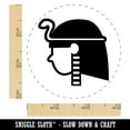 thumbnail image 2 of Egyptian Head Self-Inking Rubber Stamp Ink Stamper - Yellow Ink - Small 3/4 Inch, 2 of 7