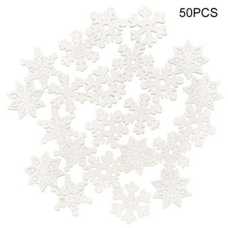  36 Pieces Plastic Crystal Snowflake Ornament Acrylic Xmas  Snowflake for Christmas Winter DIY Decoration, Assorted Sizes 1.7/3/ 4  Inches (Clear) : Home & Kitchen
