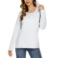 thumbnail image 6 of Purcoar Women's Long Sleeve Full-Zip Hoodie Jacket Cotton Sweatshirt, 6 of 7