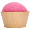 thumbnail image 1 of Wool Felt Pin Cushion Vertical Type with Wooden Bowl Pins Needle Holder Sewing Box Tool, 1 of 4