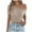 Khaki, variant on JGGSPWM Womens Crochet Hollow Off The Shoulder Knit Tops Short Sleeve Spring Summer Trendy Sweaters Black S