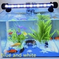 thumbnail image 2 of Lámpara LED para acuario, iluminación para pecera, lámpara de bajo consumo con 9 LED, sin ruido (azul y blanco, 18 cm), 2 of 5