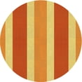thumbnail image 1 of Ahgly Company Machine Washable Indoor Round Transitional Saffron Yellow Area Rugs, 3' Round, 1 of 7