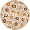 thumbnail image 6 of SAFAVIEH Blossom Allycia Floral Flowers Wool Area Rug, Ivory/Multi, 6' x 6' Round, 6 of 10