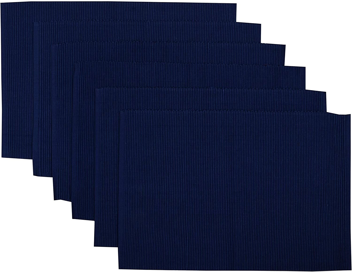 Yourtablecloth Ribbed Cotton Placemats Placemat with Thicker