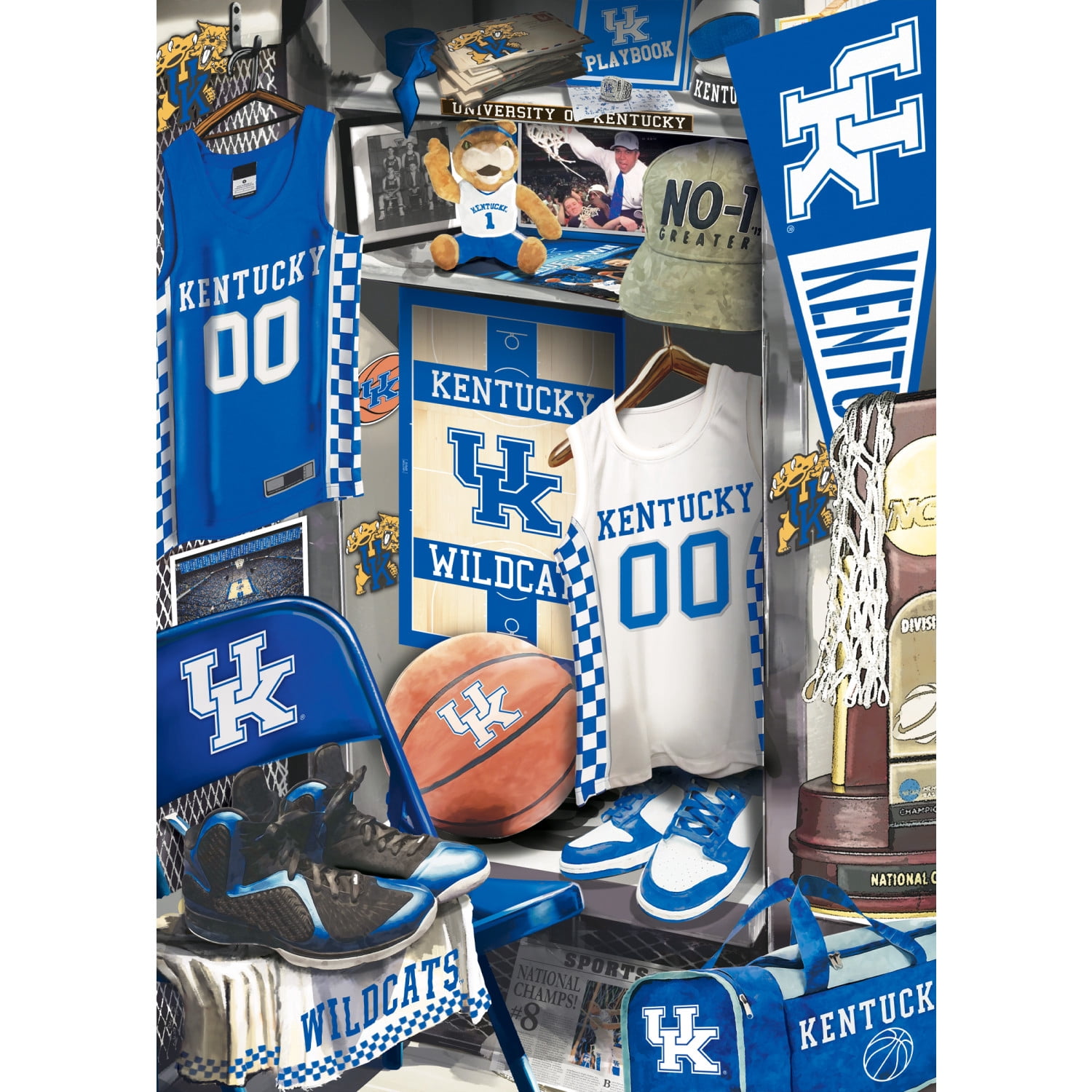 MasterPieces 500 Piece Puzzle - Kentucky Wildcats Locker Room