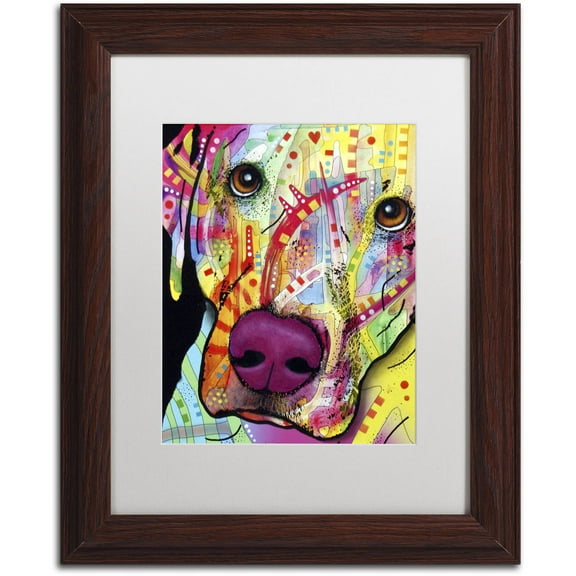 Trademark Fine Art 'Close Up Lab' Canvas Art by Dean Russo, White Matte, Wood Frame