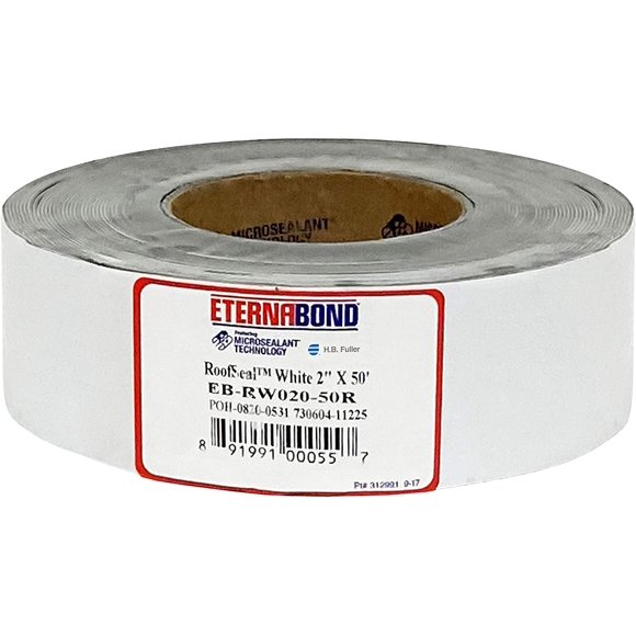 Cinta de reparación de juntas de techo EternaBond RoofSeal blanca, 0,6 x 15 m