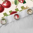 thumbnail image 4 of Feelyou Cartoon Cherry Curtains (2, 52x84), Kids Buffalo Plaid Coconut, 4 of 6