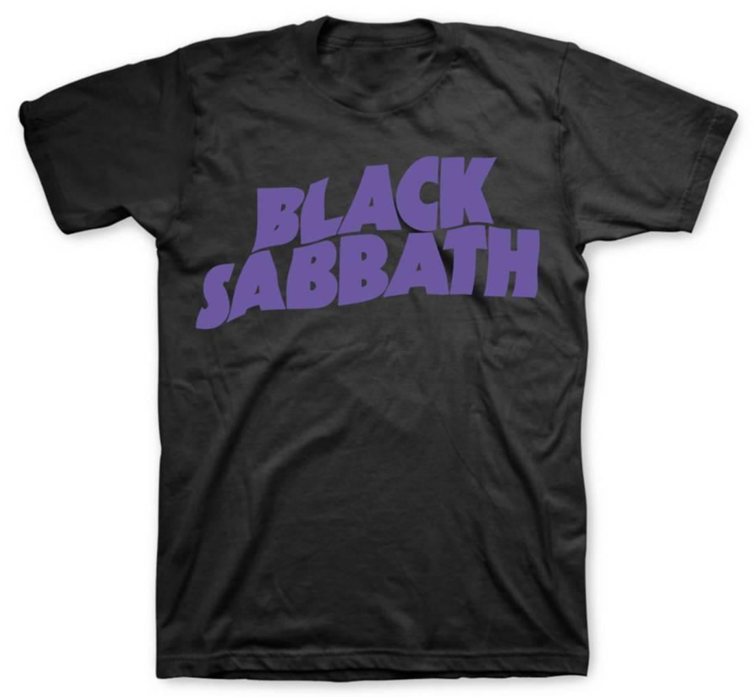 Official Black Sabbath Classic Logo Short Sleeve Black Band Graphic Tee ...
