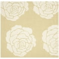 thumbnail image 2 of SAFAVIEH Cambridge Permelia Geometric Wool Area Rug, Light Gold/Ivory, 6' x 6' Square, 2 of 7