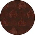 thumbnail image 1 of Ahgly Company Machine Washable Indoor Round Transitional Red Brown Area Rugs, 3' Round, 1 of 7