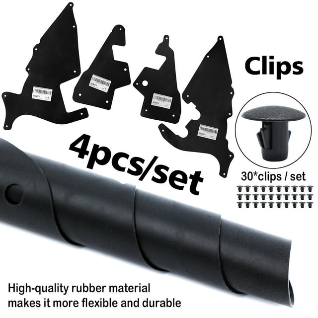 Set for Ford Ranger Everest U375 UA Front Splash Shield Fender Liner Apron Seal