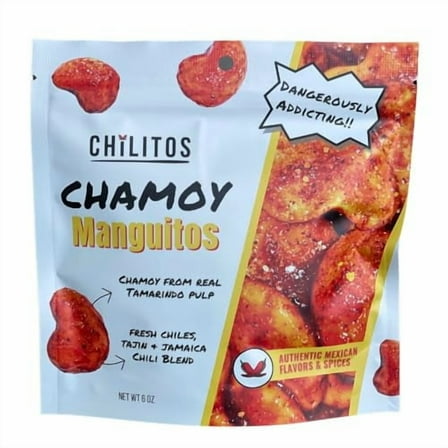 Spicy Manguitos Chamoy Gummy Candy - Mexican Sweet Sour Spicy Chili Candy (6 oz Bag)