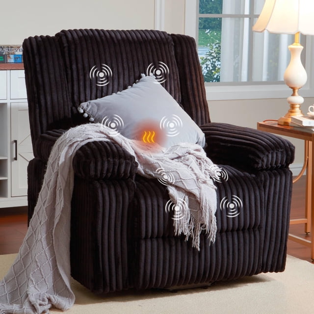 Lift Chair with Heat and Massage – Power Lift Recliner for Elderly & People with Mobility Issues, Electric Reclining Chair with Plush Padding, Back Support, Remote Control