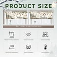 thumbnail image 4 of Merry Christmas Valances for Windows 54x18 Inch Xmas Pine Trees Boho Curtain Valance for Kitchen Bathroom Living Room Bedroom Decor, 4 of 7