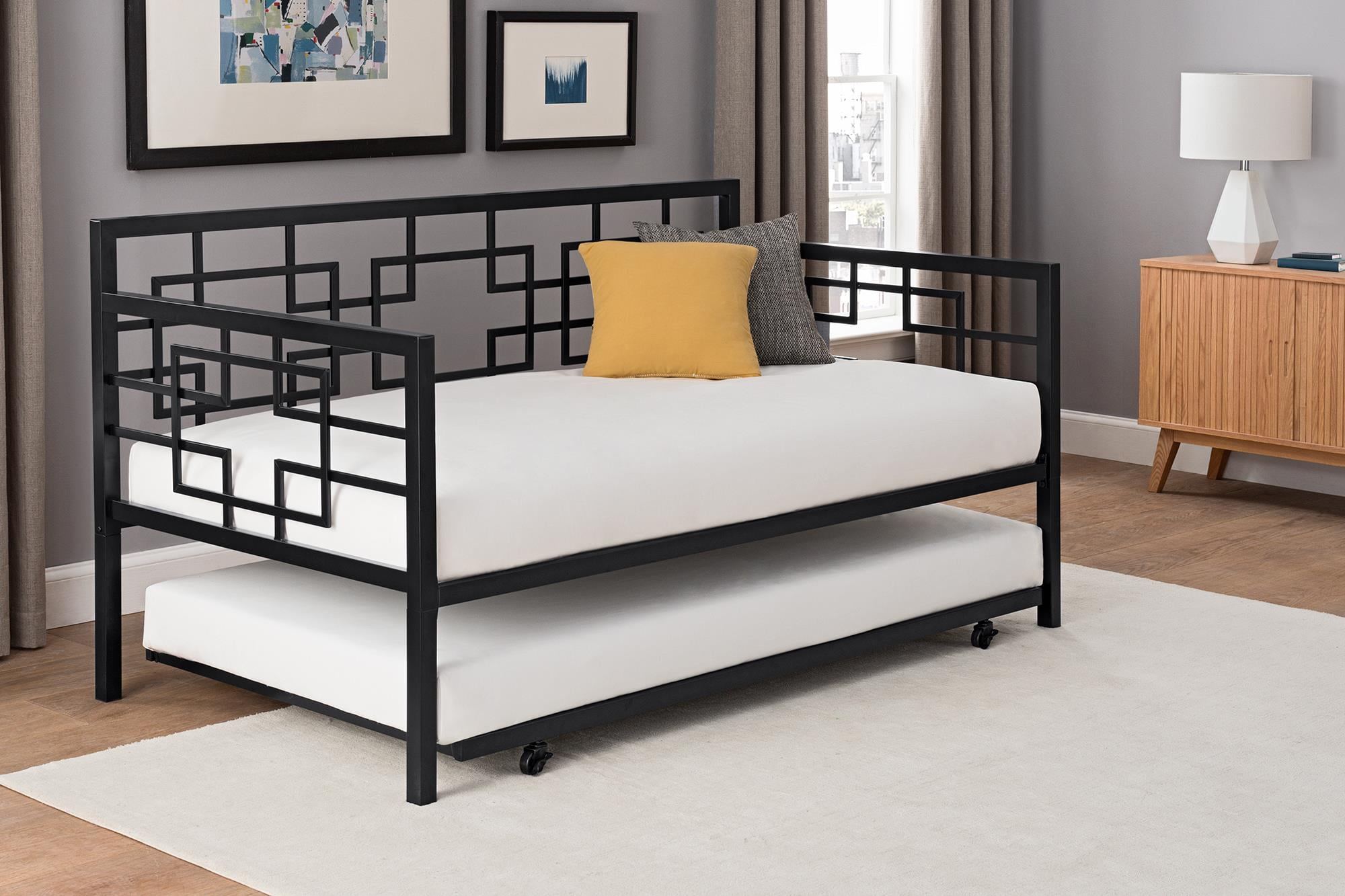 Better Homes and Gardens Twin Daybed with Trundle, Black ...